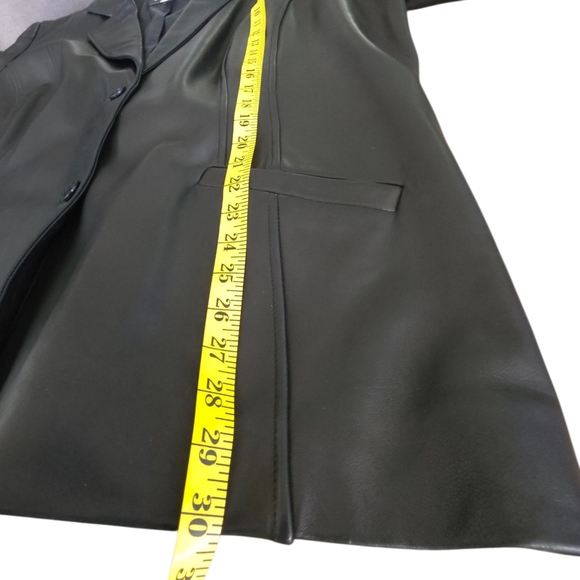 Preston & York Genuine Lamb Skin Leather Coat/ Jacket Buttery Soft Size 3X Black - Picture 8 of 16